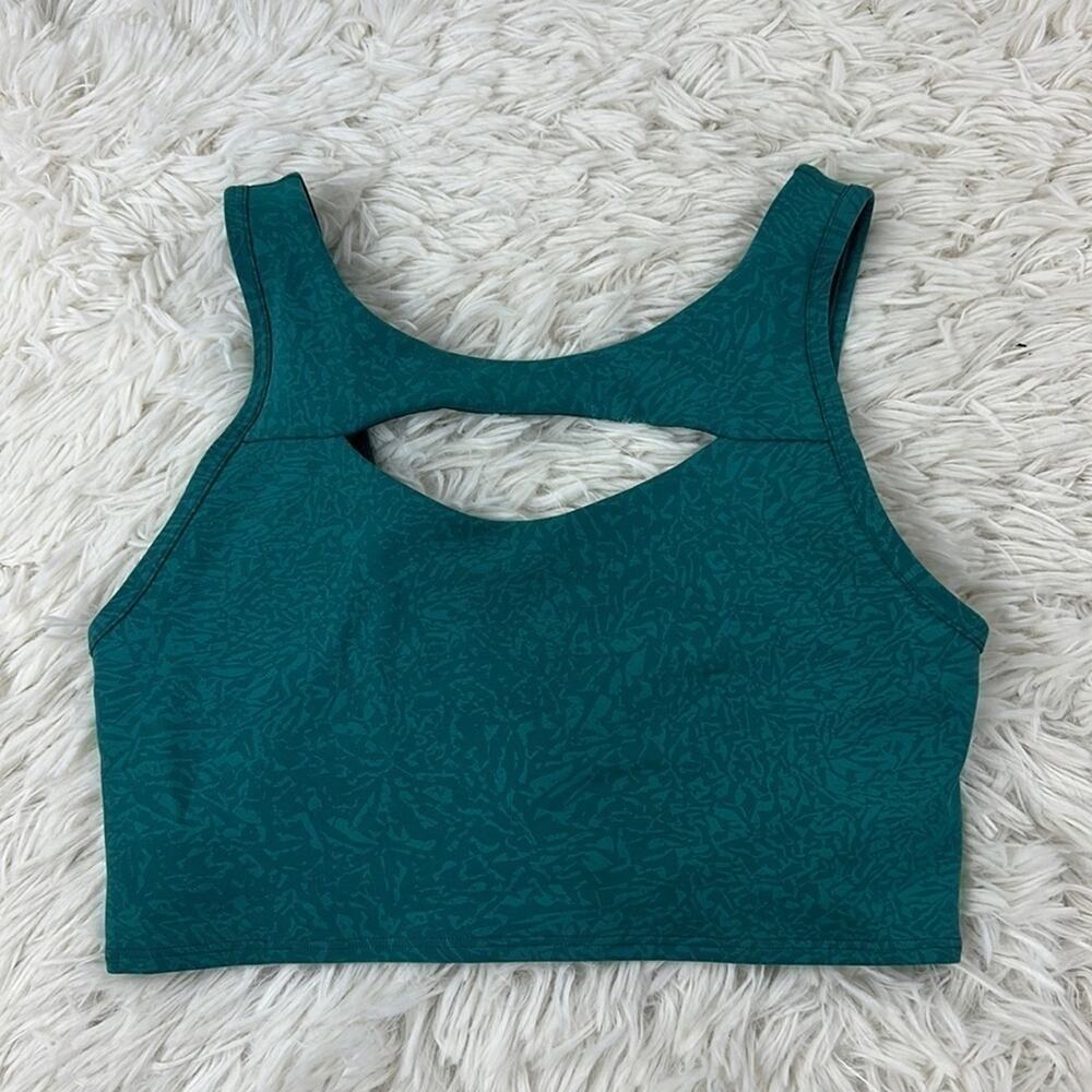 Lululemon Everlux Cut-Out Train Bra *Medium Support, B/C Cups Crunch Teal Lagoon